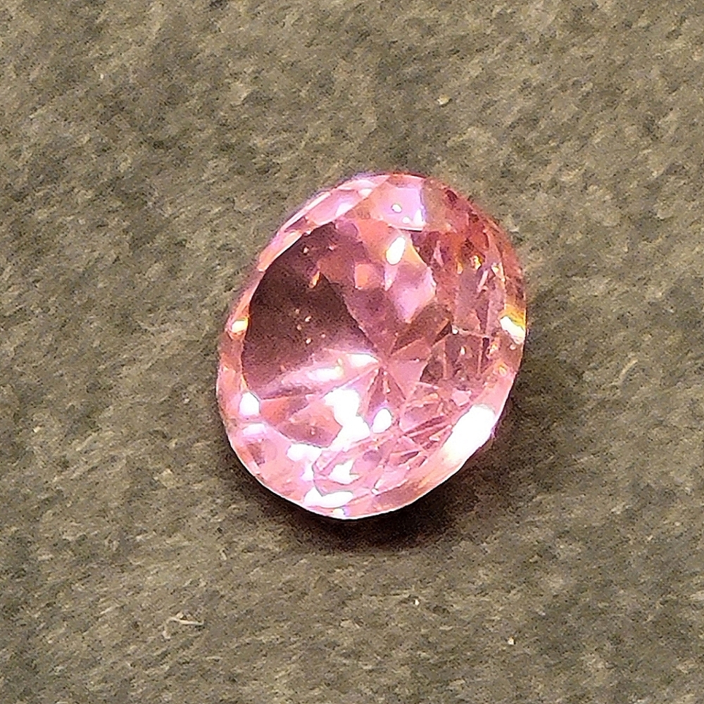 2.60ct Pink Morganite 7mm Round Cut Loose Gemstone Diamond Style Ring Size Gem - Picture 8 of 8